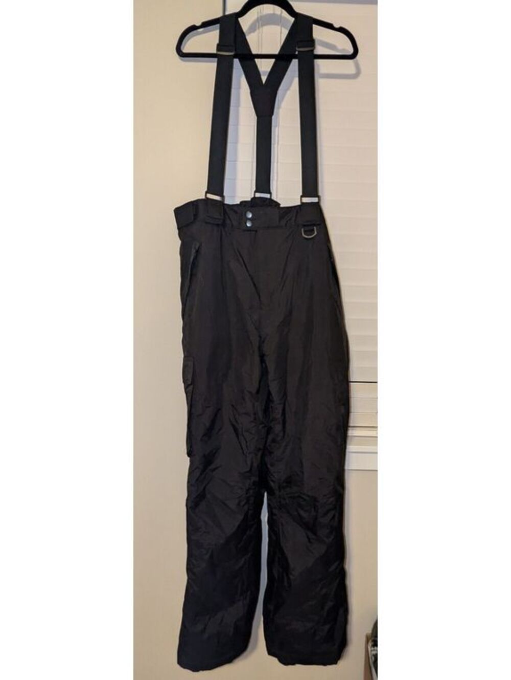 Big 5 Sport Essentials Black Insulated Waterproof Snow Pants with Suspenders